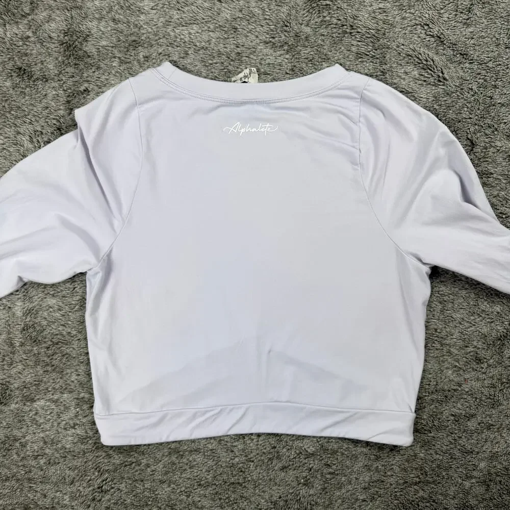 Alphalete Ultrasoft Apex Long Sleeve Women's Large Light Purple